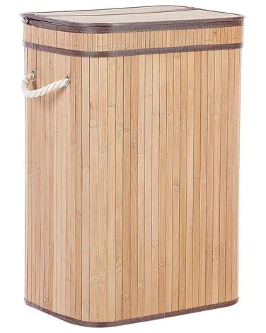 Cesto para la ropa sucia KALUTARA Bambú Marrón claro - Baño