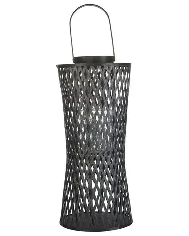 Linterna MACTAN Bambú 58 cm Negro - Accesorios decorativos