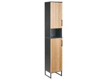 Armario de baño MISCANTI Bambú 30 cm Marrón claro