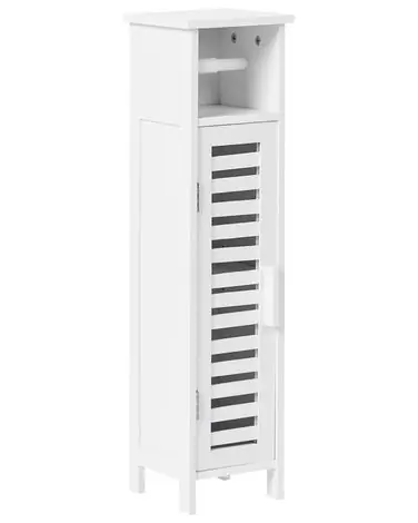 Mueble para papel higiénico OLATHE Bambú Blanco - Baño