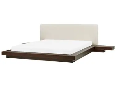Waterbed Faux Leather ZEN 180 x 200 cm (EU Super King) Dark Ash Wood - Bedroom