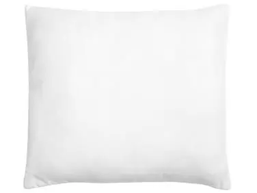 Almohada ERRIGAL Baja Microfibra 80 x 80 cm Blanco - Accesorios decorativos