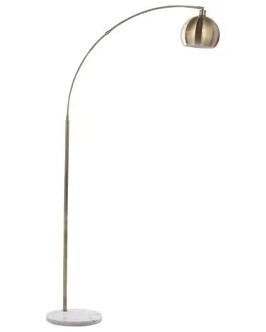 Lámpara de pie PAROO Metal Latón - Accesorios decorativos