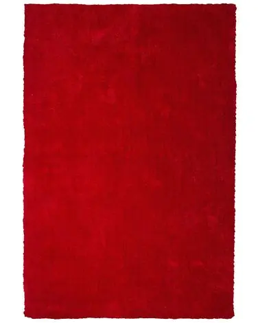 Alfombra de pelo largo DEMRE Rojo 200 x 300 cm - Accesorios decorativos