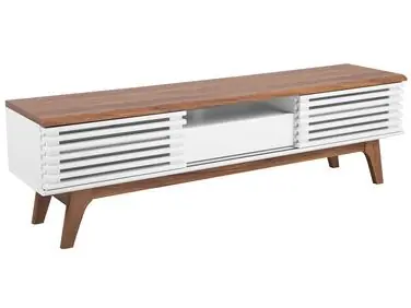TV Stand DETROIT Brown/ White - Living Room