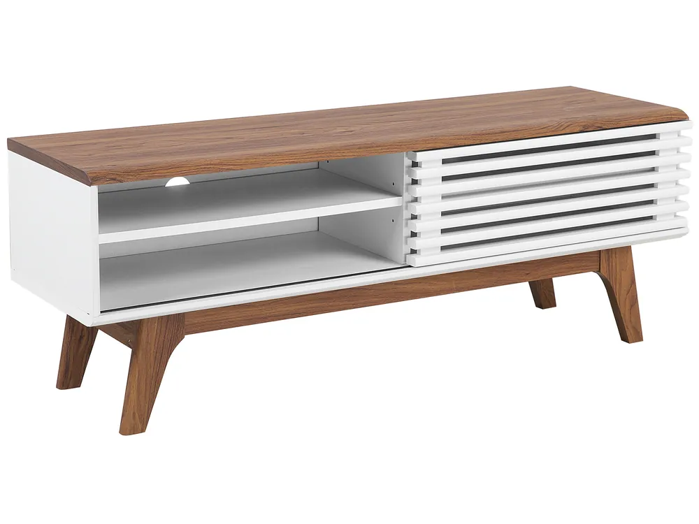 TV Stand TOLEDO II Brown/ White - Living Room