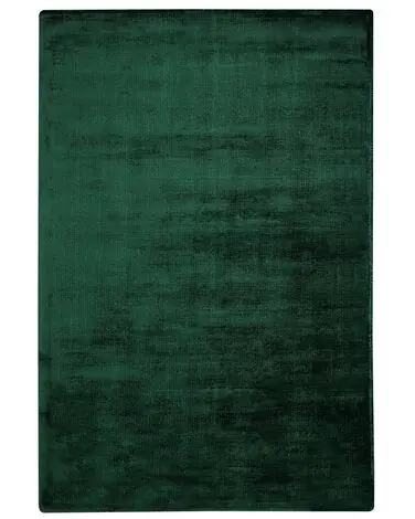 Alfombra GESI II Verde oscuro 140 x 200 cm Viscosa - Accesorios decorativos