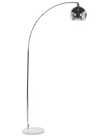 Lámpara de pie PAROO Metal Plateado - Accesorios decorativos