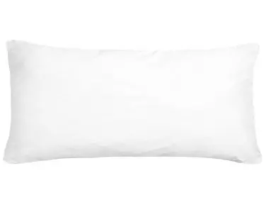 Bed Pillow ERRIGAL Low Microfibre 40 x 80 cm White - Home Accessories