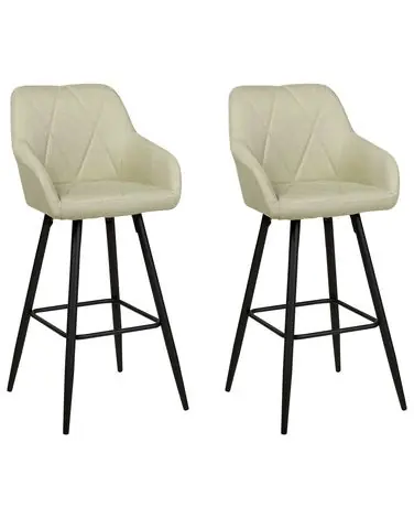 Conjunto de 2 sillas de bar DARIEN Verde claro - Comedor