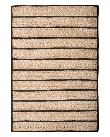 Alfombra KARADONA Beige 140 x 200 cm Yute - Accesorios decorativos