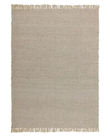 Alfombra ALADAG Beige 140 x 200 cm Yute - Accesorios decorativos
