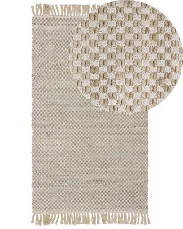 Alfombra ZERDALI Beige 80 x 150 cm Yute - Accesorios decorativos