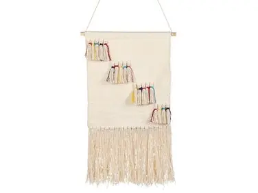 Decoración de pared de tela BUREWALA Algodón 108 cm Beige - Accesorios decorativos
