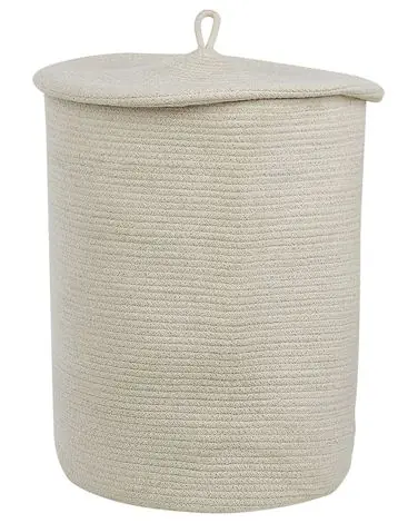 Cesta SILOPI Algodón Blanco crema - Accesorios decorativos