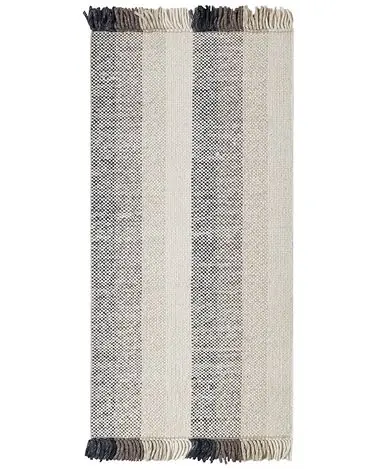 Alfombra EMIRLER Blanco 80 x 150 cm Lana - Accesorios decorativos