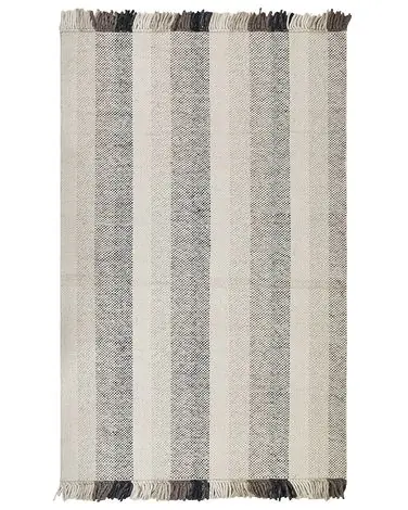 Alfombra EMIRLER Blanco 140 x 200 cm Lana - Accesorios decorativos