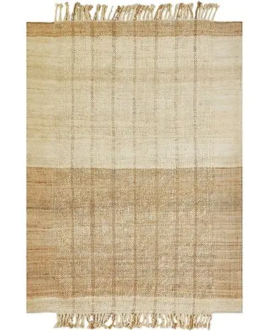 Alfombra KARKIN Beige 160 x 230 cm Yute - Accesorios decorativos