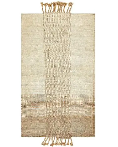 Alfombra HAMZALAR Beige 80 x 150 cm Yute - Accesorios decorativos