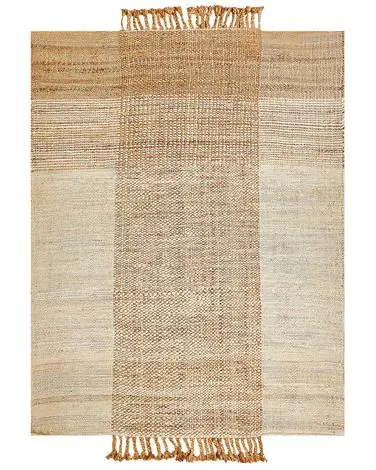 Alfombra HAMZALAR Beige 160 x 230 cm Yute - Accesorios decorativos