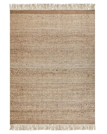 Alfombra ABANA Beige 140 x 200 cm Yute - Accesorios decorativos