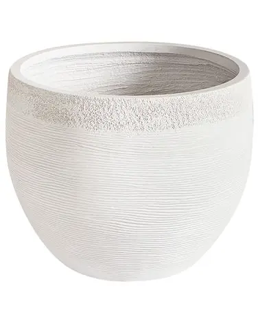 Plant Pot ZAKROS 38 cm White - Garden & Balcony