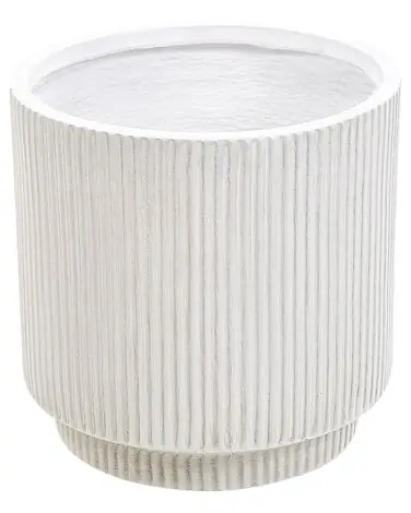 Plant Pot DARIA 30 cm Off-White