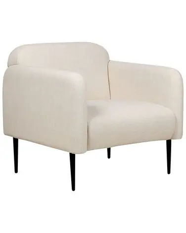 Armchair STOUBY Linen Light Beige - Living Room