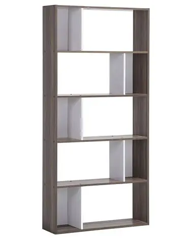 5 Tier Bookcase ORILLA 174 cm Dark Brown - Living Room
