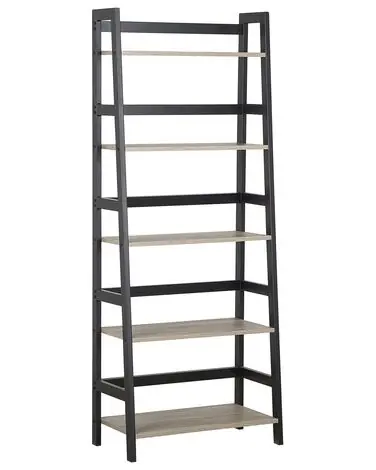 5 Tier Shelving Unit CROYDON 163 cm Black - Living Room