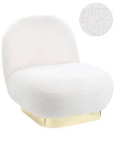 Armchair LOVIISA Boucle White - Living Room