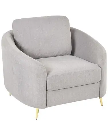 Armchair TROSA Fabric Light Grey - Living Room