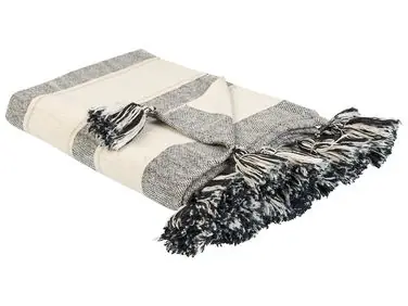 Blanket CAYIR Cotton 130 x 170 cm Beige - Home Accessories
