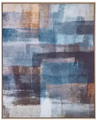 Canvas PULSANO Abstract Motif 83 x 103 cm Multicolour - Home Accessories
