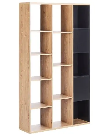 Bookcase BANGOR 175 cm Brown/ Black - Living Room