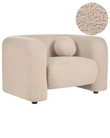 Armchair LEIREN Boucle Beige - Living Room