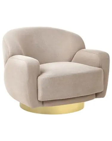 Armchair LEJRE Fabric Taupe - Living Room