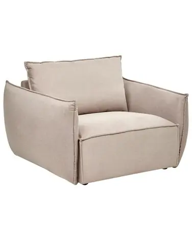 Armchair KUNES Fabric Taupe - Living Room