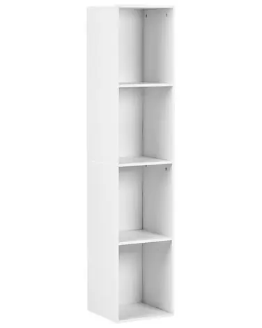 4 Tier Bookcase WINNIPEG 143 cm White - Living Room