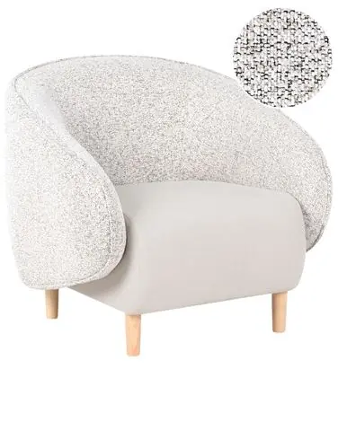 Armchair UMEA Fabric Light Beige - Living Room