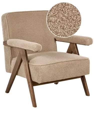 Armchair EVJE Boucle Sand Beige - Living Room