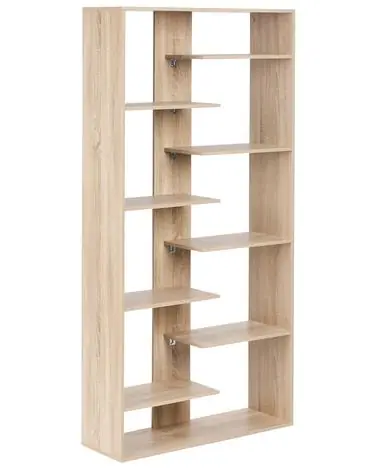 8 Tier Bookcase FONTAS 180 cm Light Brown - Living Room