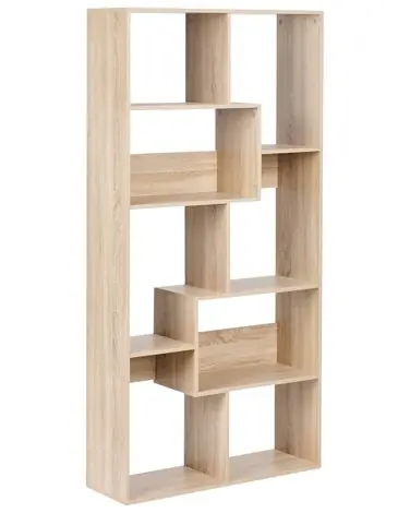 6 Tier Bookcase CHATEH 180 cm Light Brown - Home Office