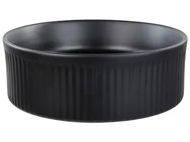 Lavabo sobre encimera GELDO Negro ⌀ 37 cm Cerámica - Baño