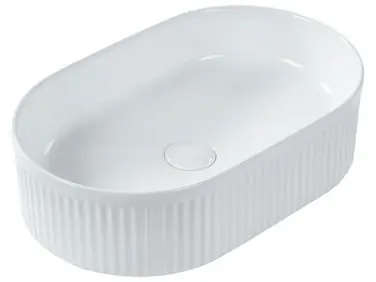 Lavabo sobre encimera GELDO Blanco 49 x 31 cm Cerámica - Baño