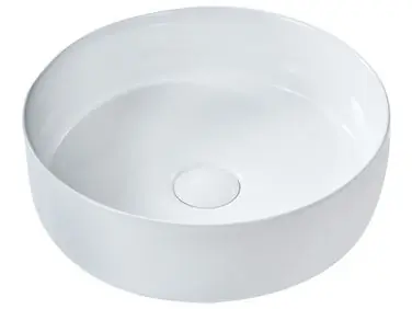 Lavabo sobre encimera CALIG Blanco ⌀ 36 cm Cerámica - Baño