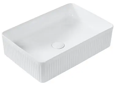 Lavabo sobre encimera GELDO Blanco 50 x 34 cm Cerámica - Baño