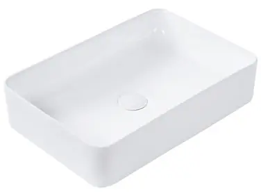 Lavabo sobre encimera CHIVANA Blanco 51 x 34 cm Cerámica - Baño