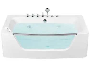 Bañera de hidromasaje esquinera BARRANCA 170 x 85 cm Blanco - Baño