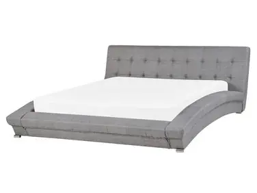 Waterbed Fabric LILLE 160 x 200 cm (EU King Size) Grey - Bedroom